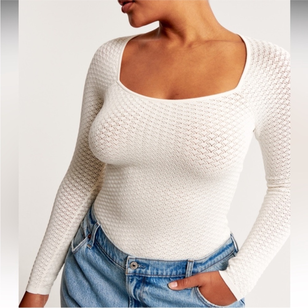 NWT Abercrombie & Fitch Pointelle Bodysuit